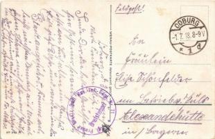 1918 Generaloberst v. Einem / Karl von Einem. Wenau-Postkarte Patentamtl. gesch. No. 241. Art Nouvea...