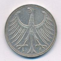 NSZK 1969D 5M Ag T:2 
FRG 1969D 5 Mark Ag C:XF 
Krause KM#112.1