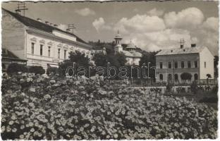 1942 Zilah, Zalau; Ortodox templom, Osváth, Stefan Szekér üzlete / Orthodox church, shops. Foto Elite Péter photo