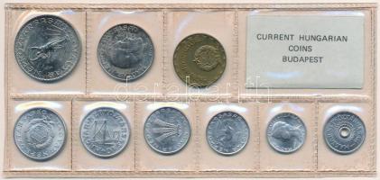 1980. 2f-10Ft (9xklf) érmés forgalmi sor fóliatokban T:1 Adamo FO13