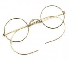 Rugós szárú szemüveg üveg lencsékkel 11 cm