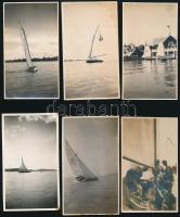 Balaton, vitorlások, kikötők 11 db fotó 6x9 cm