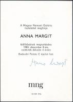 Anna Margit (1913-1991) festőművész aláírása kiállítás meghívóján
