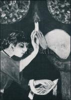 Anna Margit (1913-1991) festőművész aláírása kiállítás meghívóján