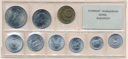 1981. 2f-10Ft (9xklf) érmés forgalmi sor fóliatokban T:1 Adamo FO14