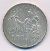 Románia 1946. 100.000L Ag "I. Mihály" T:2 
Romania 1946. 100.000 Lei Ag "Mihai I&quo...
