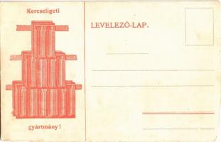 Kercseliget (Somogy), Maár Gyula kastélya. Kercseligeti gyártmány! reklám a hátoldalon  (vágott / cu...