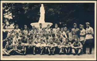 1941 Páncélos tanfolyam hallgatói csoportkép 14x9 cm