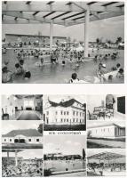 45 db MODERN magyar használatlan fekete-fehér retro város képeslap (2 és 3 Forintos lapok). Vas megy...