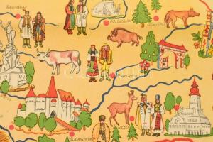 cca 1930 Emlékezzünk Nagymagyarországról térkép hátoldalán az elcsatolt vármegyék adataival.Jó állap...