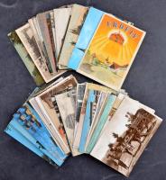 62 db VEGYES külföldi város képeslap / 62 mixed European town-view postcards
