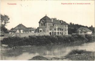 1912 Temesvár, Timisoara; Regatta palota és a korcsolyacsarnok. Gerő Manó utóda kiadása / skate hall, rowing club