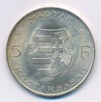 1947. 5Ft Ag "Kossuth" T:1,1- kis patina Adamo F8.1