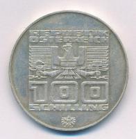 Ausztria 1976. 100Sch Ag "Téli Olimpia Innsbruck" T:2 
Austria 1976. 100 Schilling "...