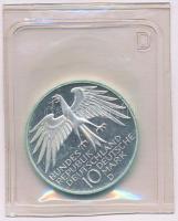 NSZK 1972D 10M Ag "Müncheni Olimpia - Stadion" eredeti "D" jelű lezárt fóliatokb...