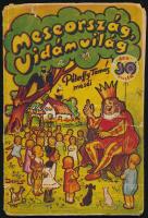 Meseország, vidám világ. Péterffy Tamás meséi. A szerző által dedikált és datált (1937 nov.)! Bp., é.n., Hazai Hírlapkiadó Rt.. Kiadói papírkötésben, borító, gerinc, és címlap sérült.