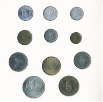 1993. 10f-200Ft (11xklf) forgalmi sor dísztokban, benne 1993. 200Ft Ag "MNB", "Magyar...