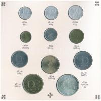 1993. 10f-200Ft (11xklf) forgalmi sor dísztokban, benne 1993. 200Ft Ag "MNB", "Magyar...