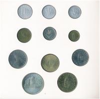 1993. 10f-200Ft (11xklf) forgalmi sor dísztokban, benne 1993. 200Ft Ag "MNB", "Magyar...