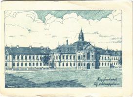 Nagybecskerek, Zrenjanin, Veliki Beckerek; Új városháza. Kiadja a Délvidéki Egyetemi és Főiskolai Hallgatók Egyesülete / the new town hall, Hungarian irredenta propaganda, Trianon s: Lamoss (EK)