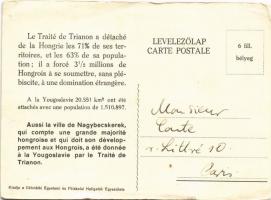 Nagybecskerek, Zrenjanin, Veliki Beckerek; Új városháza. Kiadja a Délvidéki Egyetemi és Főiskolai Ha...