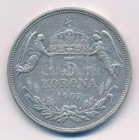 1907KB 5K Ag "Ferenc József" T:2,2- ph. 
Adamo K7