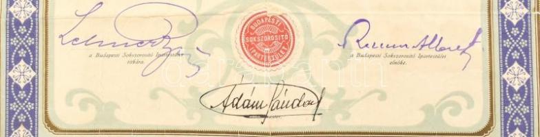 1914-29, 2 db okmány:  M. Kir- Állmavasutak fényképes igazolvány, 1914 + Budapesti Sokszorosító Ipar...