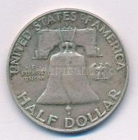 Amerikai Egyesült Államok 1959. 1/2$ Ag "Franklin" T:2- USA 1959. 1/2 Dollar Ag "Fran...