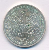 NSZK 1973J 5M Ag "Kopernikusz" T:1- kis patina 
FRG 1973J 5 Mark Ag "Birth of Nichol...