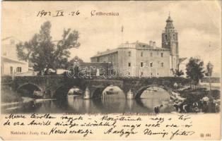 1902 Crikvenica, Cirkvenica; Ladislavov djecji dom / Kastel-Kinderheim / children's home, orphanage, bridge (EB)