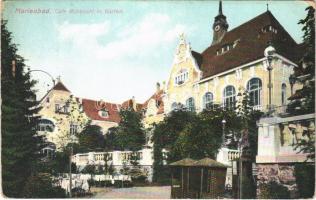 1910 Marianske Lazne, Marienbad; Café Rübezahl m. Garten / café, garden (EK)