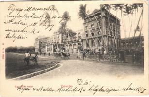 1904 Colombo, Galle Face Hotel, rickshaws (EK)