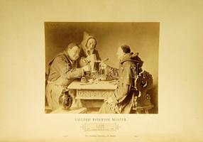 cca 1900-1950 5 db nagyméretű keményhátú fotó