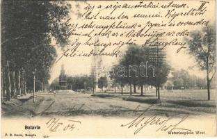 1904 Jakarta, Batavia; Waterlooplein West / street view