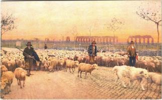 Roma, Rome; Compagna Romana, Verso il pascolo / Italian folklore, shepherds (EK)