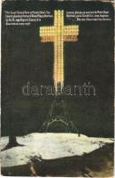 1926 Montreal, "The Cross Shines Forth in Mystic Glow" The beacon placed on the top of Mou...