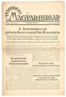 1938-39 A Felvidéki Magyar Hírlap 2. száma Horthy kassai bevonulásáról valamint egy évvel későbbi szám Kárpátalja visszacsatolásáról, az új határokról