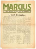 1943 A Március c. erdélyi magyar folyóirat egy száma a Magyar öncélúságról szóló vezércikkel