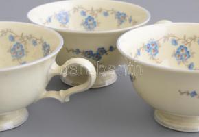 Rosenthal porcelán mokkás készlet 6 személyes. Matricás, jelzett, több kisebb sérüléssel