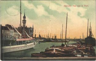 1909 Oostende, Ostende; Vue sur le Port / port (Rb)