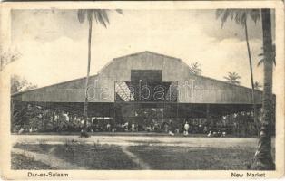 1928 Dar es-Salaam, Daressalam (Deutsch-Ost-Afrika); The New Market, German East Africa, colony (EB)