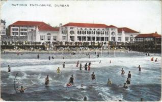 1928 Durban, Bathing Enclosure, bathers, beach (EK)