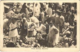 1928 Zanzibar, Fruit Market (EK)