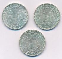1937-1939. 2P Ag "Madonna" (3xklf) T:2 kis patina 
Adamo P7
