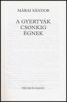Márai Sándor: A gyertyák csonkig égnek. Bp., 1942, Helikon. Első kiadás. Kiadói kartonált papírkötés...