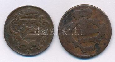 Olasz Államok / Gorizia 1760G 1S Cu + 1799F 2S Cu T:2-,3
Italian States / Gorizia 1760G 1 Soldo Cu ...
