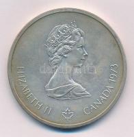 Kanada 1973. 10$ Ag "XXI. Nyári Olimpiai Játékok Montreal 1976 / II. Erzsébet" T:BU kis pa...