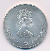 Kanada 1973. 5$ Ag "Montreali olimpia - Észak-Amerika térkép" T:BU 
Canada 1973. 5 Dollar...