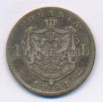 Románia 1881V 1L Ag "I. Károly" T:3 patina 
Romani 1881V 1 Leu Ag "Carol I" C:F...