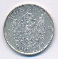 Románia 1942. 200L Ag "I. Mihály" T:2 patina
Romania 1942. 200 Lei Ag "Mihai I"...